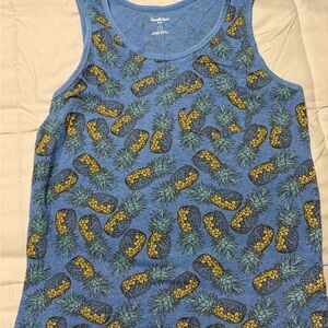 Goodfellow & Co Blue Graphic Tank Top